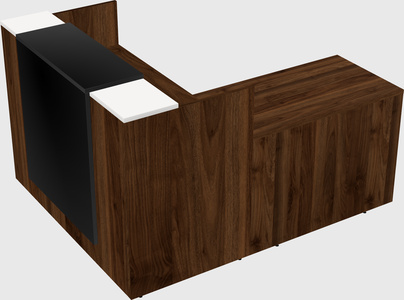 L-shaped modular reception