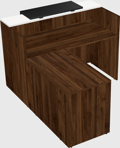 L-shaped modular reception