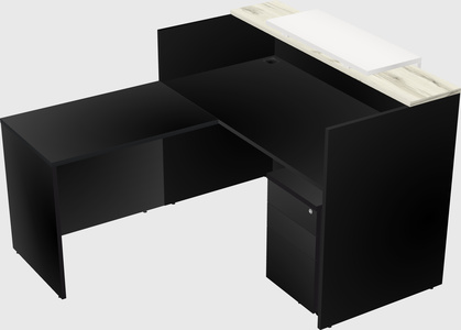 L-shaped modular reception