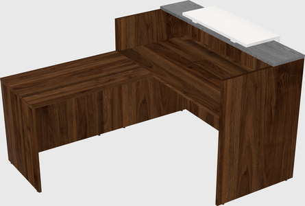 L-shaped modular reception
