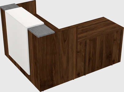 L-shaped modular reception
