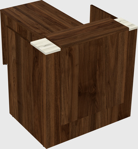 L-shaped modular reception