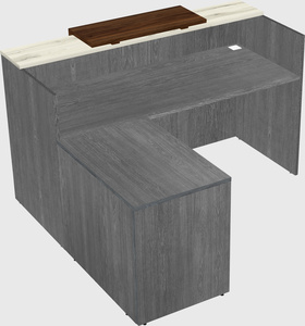 L-shaped modular reception
