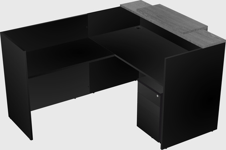 L-shaped modular reception