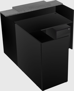 L-shaped modular reception