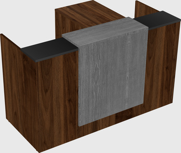 L-shaped modular reception