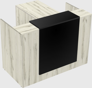 L-shaped modular reception