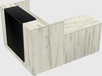 L-shaped modular reception