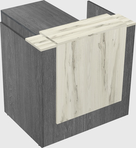 L-shaped modular reception