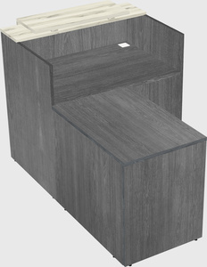L-shaped modular reception