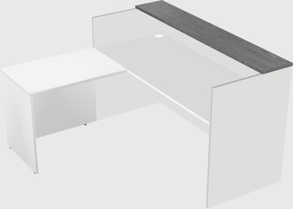 L-shaped modular reception