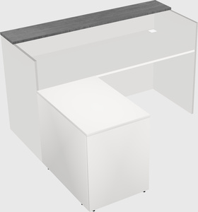 L-shaped modular reception