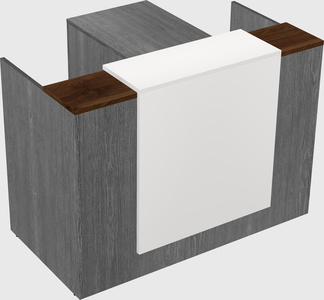 L-shaped modular reception