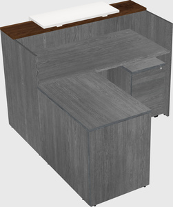 L-shaped modular reception