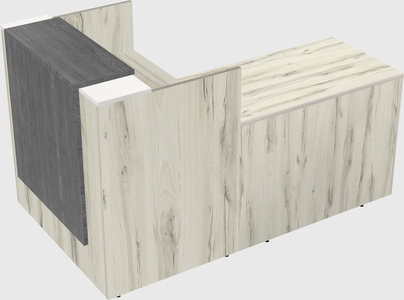 L-shaped modular reception