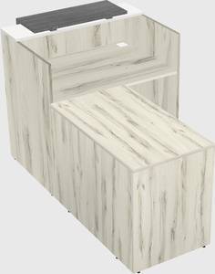 L-shaped modular reception
