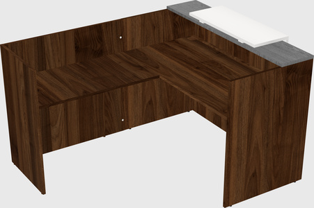 L-shaped modular reception