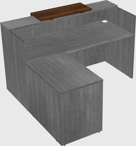 L-shaped modular reception