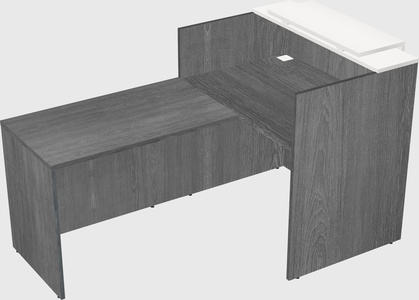 L-shaped modular reception