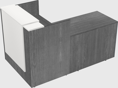 L-shaped modular reception