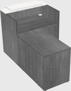 L-shaped modular reception