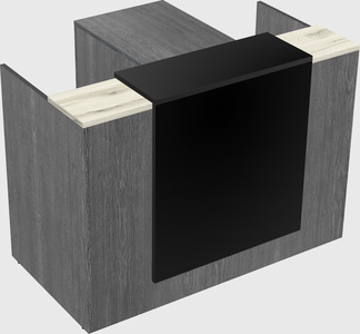 L-shaped modular reception