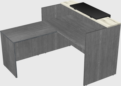 L-shaped modular reception