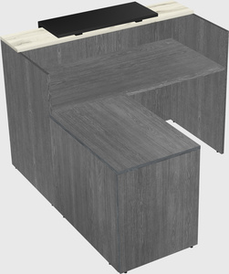 L-shaped modular reception