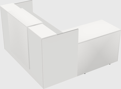L-shaped modular reception