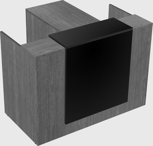 L-shaped modular reception