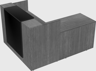 L-shaped modular reception