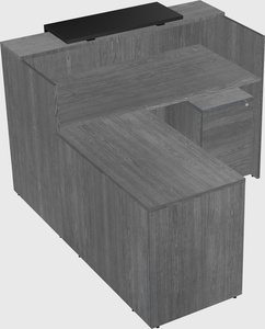L-shaped modular reception