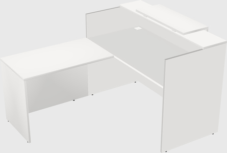L-shaped modular reception