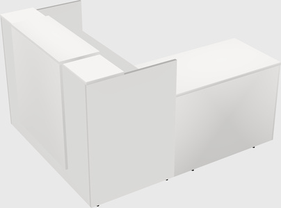 L-shaped modular reception