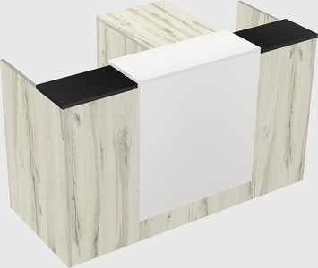 L-shaped modular reception