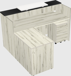 L-shaped modular reception