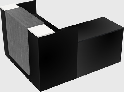 L-shaped modular reception