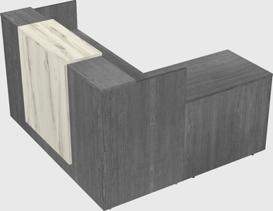 L-shaped modular reception