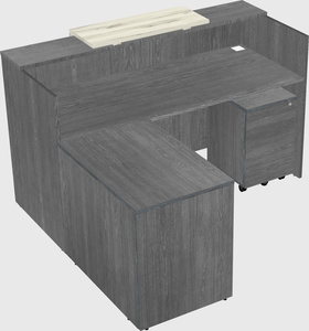 L-shaped modular reception