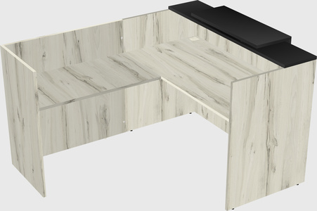 L-shaped modular reception