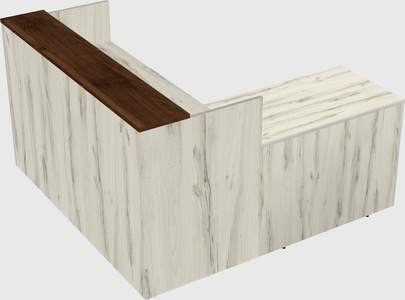 L-shaped modular reception
