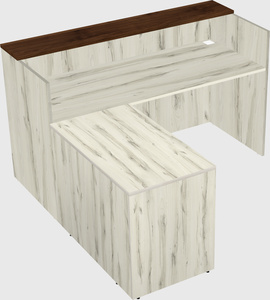 L-shaped modular reception