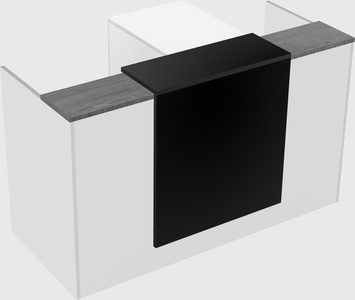 L-shaped modular reception