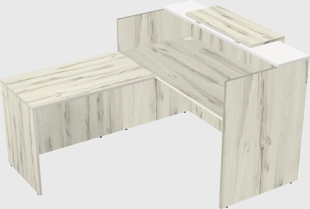 L-shaped modular reception