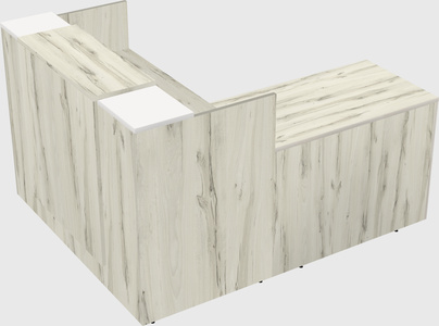 L-shaped modular reception