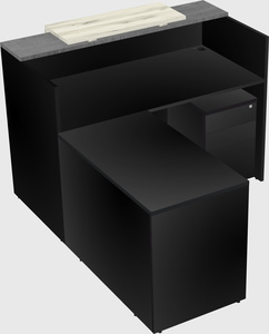 L-shaped modular reception