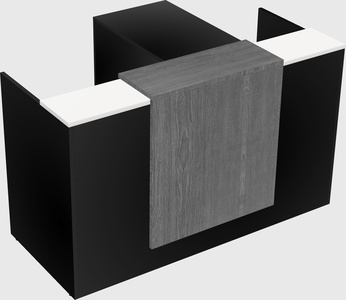 L-shaped modular reception