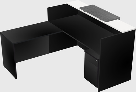 L-shaped modular reception