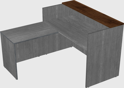 L-shaped modular reception