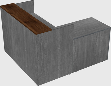 L-shaped modular reception